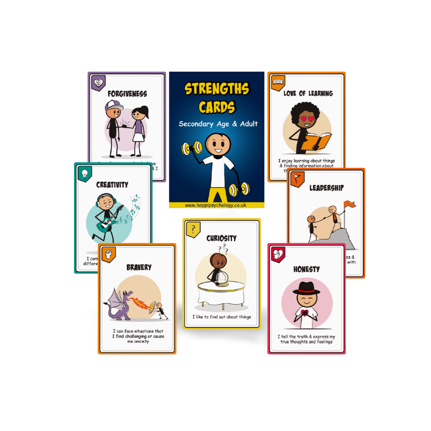 Character Strengths Cards (will benefit learners of secondary age & adults)
